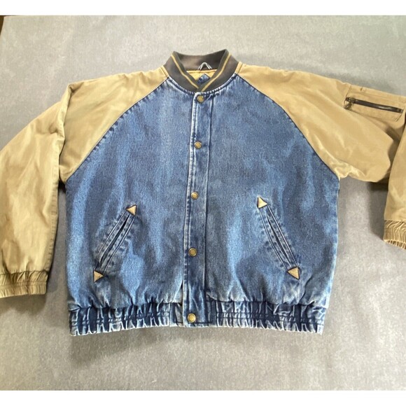 Vintage Heavyweight Bomber Letterman Varsity Coat Jacket Men's Size XL - Picture 1 of 16